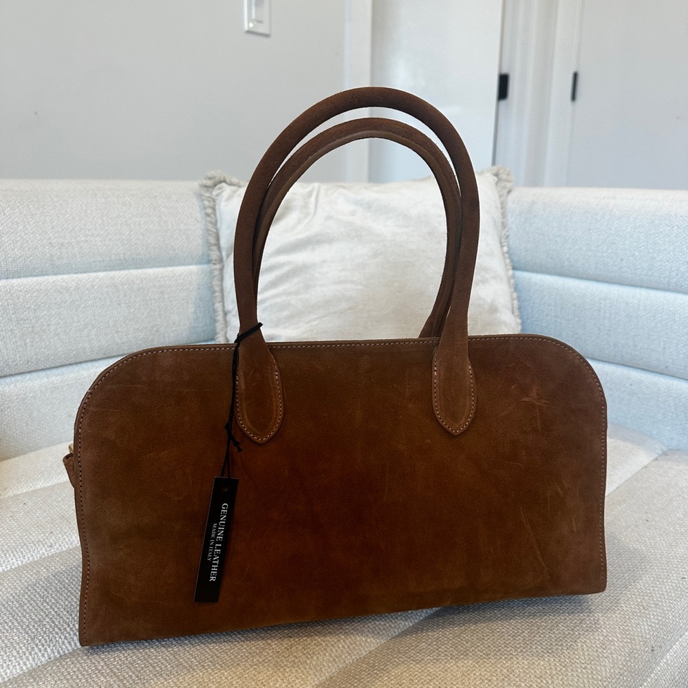 Genuine Leather Brown Shoulder Bag